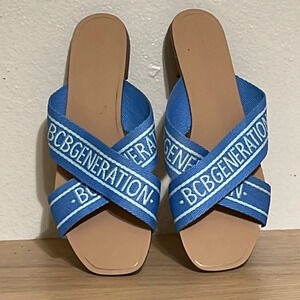 BCBGeneration blue flat Sandals sz 9